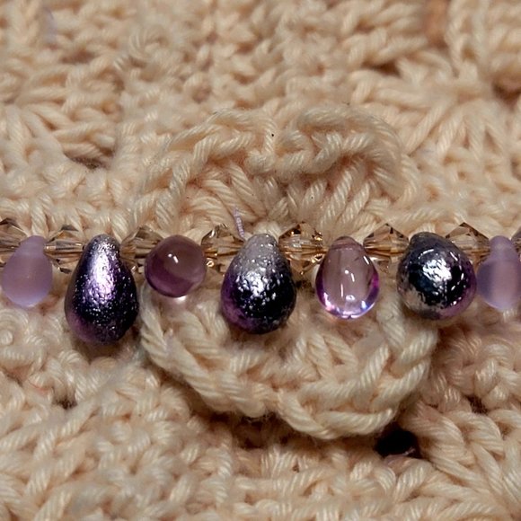 Bridgerton  Purple Choker Handmade - Picture 9 of 10